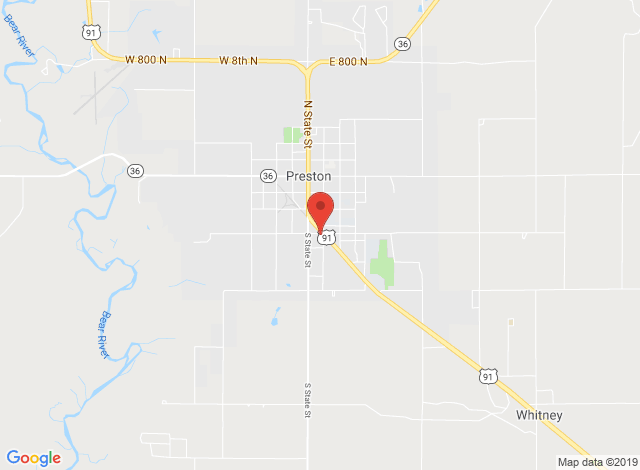 map of yourweatherplace in Preston Idaho